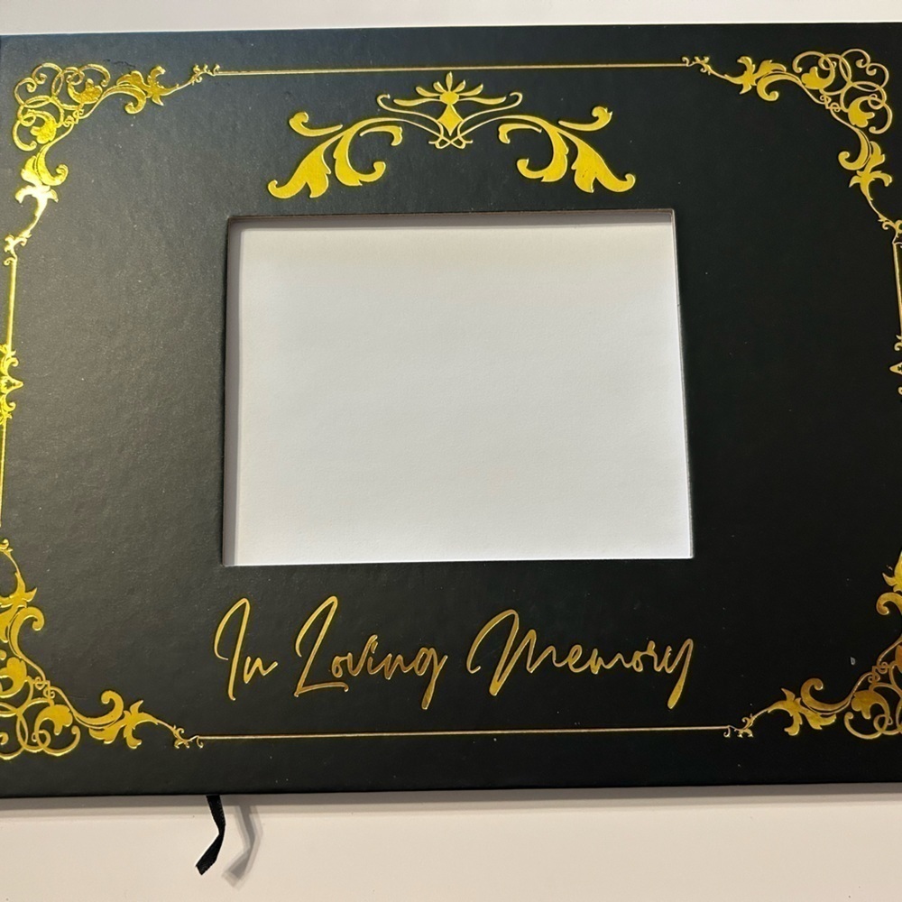 In Loving Memory Funeral Guest Book for Memorial Service - Photo insert - NEW - Picture 1 of 7